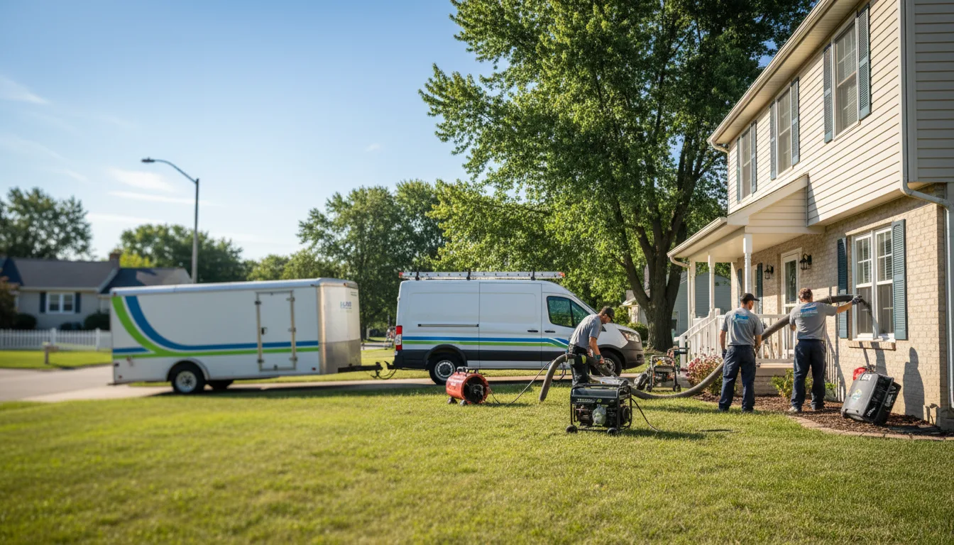 Flooded Basement Restoration And Cleanup With Repair in Brinktown, MO near me
